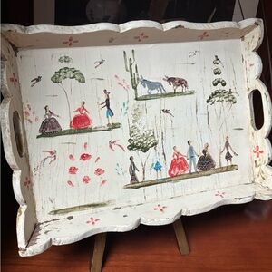 Vintage Benito Fosado Mexican Folk Art Tray